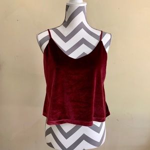 Velvet Crop Top